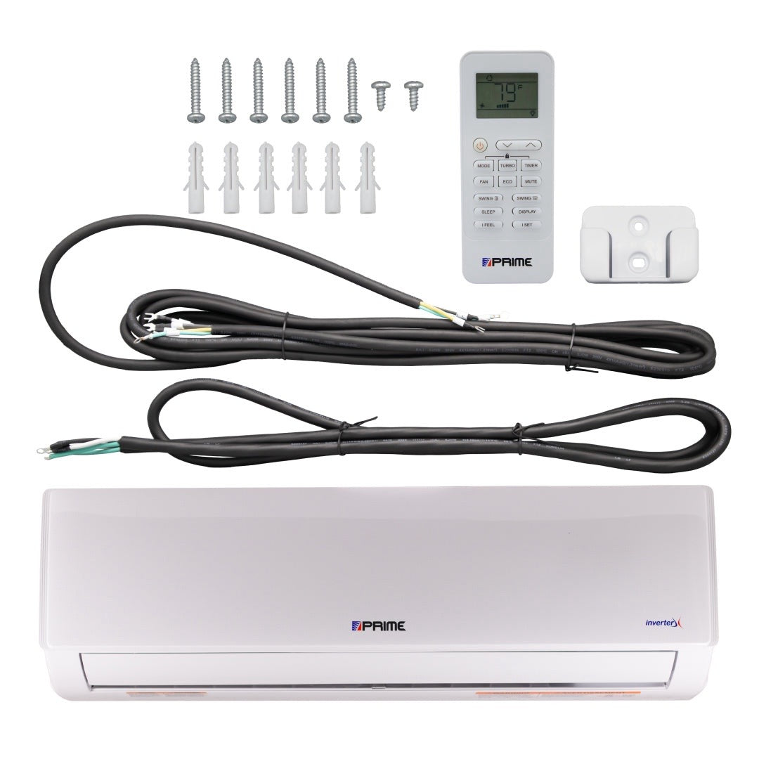 Prime 2 Ton Inverter Mini Split – Heat & Cool, R32, 17 SEER, 220V